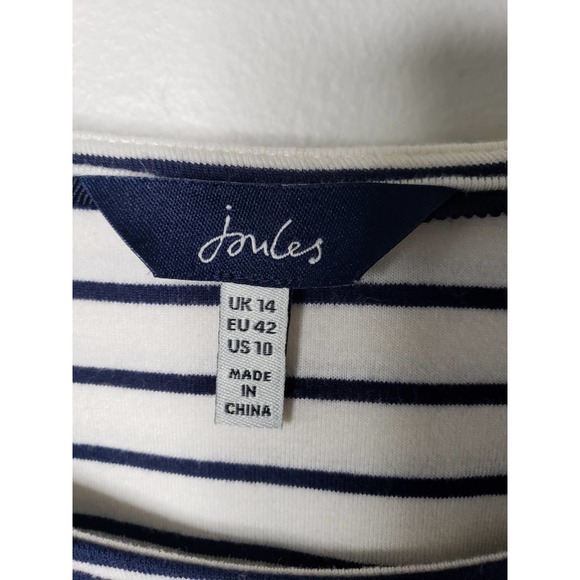 Joules Dresses Joules Elora Mixed Striped Jersey Dress With Front